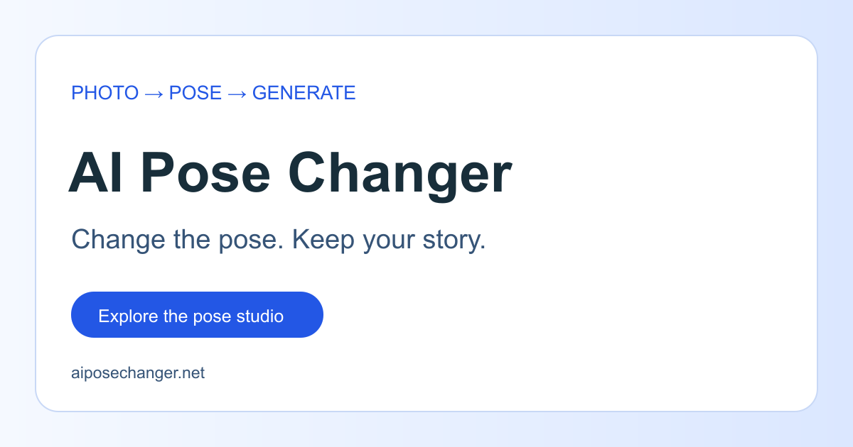 AI Pose Changer – Change Pose in Photo Online Free